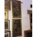 Two antique framed Pears prints, Circa 1890, 69cm x 33cm each, framed and glazed. Catalogue only,