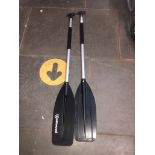 A pair of Attwood paddles. Catalogue only, live bidding available via our website, if you require