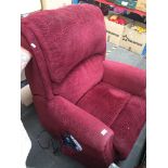 A Celebrity electric reclining armchair Catalogue only, live bidding available via our website, if