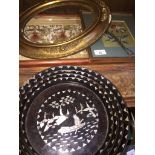 Oriental trays and pictures Catalogue only, live bidding available via our website, if you require