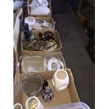 Five boxes of china, ornaments etc. Catalogue only, live bidding available via our website, if you