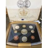 The Queen's Golden Jubilee 2002 proof collection set. Catalogue only, live bidding available via our