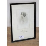 Princess Mary signed presentation photograph, dated 1921, glazed and framed, gross 19cm x 27cm.