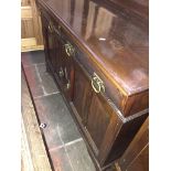 A mahogany mirror back sideboard Catalogue only, live bidding available via our website, if you