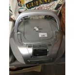 A Ferguson portable CD player Catalogue only, live bidding available via our website, if you require