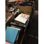 Three boxes of stamp albums and stamps Catalogue only, live bidding available via our website, if