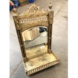 A small ornamental mirror. Catalogue only, live bidding available via our website, if you require