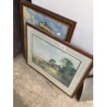 A needlework picture and another Catalogue only, live bidding available via our website, if you