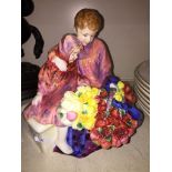 Royal Doulton figure Flower Sellers's Children Catalogue only, live bidding available via our