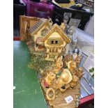 Pendelfin houses or stands and various figures Catalogue only, live bidding available via our