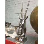 A metal animal. Catalogue only, live bidding available via our website, if you require P&P please