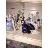 Various porcelain figures Catalogue only, live bidding available via our website, if you require P&P