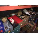 5 boxes of misc items to include Ronson lighters, ornaments, etc. Catalogue only, live bidding