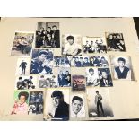 A collection of vintage photographs - mainly The Beatles and Cliff Richard promotional photos.