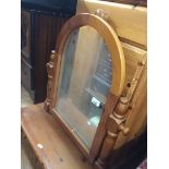 A pine dressing table swing mirror Catalogue only, live bidding available via our website, if you