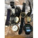 Collection of watches. Catalogue only, live bidding available via our website, if you require P&P