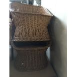 A pair of wicker chairs Catalogue only, live bidding available via our website, if you require P&P