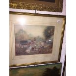 Tom Anderton (1894-1956), horse & cart rural scene, watercolour, signed lower left, 35cm x 46cm,