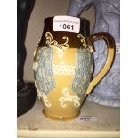 Doulton slipware jug Catalogue only, live bidding available via our website, if you require P&P