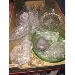 A box of glassware. Catalogue only, live bidding available via our website, if you require P&P