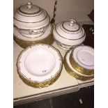 Royal Worcester china gilt white dinner ware Catalogue only, live bidding available via our website,