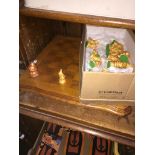Alice in Wonderland chess set and wooden board Catalogue only, live bidding available via our