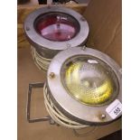 2 flood lights Catalogue only, live bidding available via our website, if you require P&P please