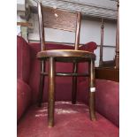 A cafe style bentwood chair Catalogue only, live bidding available via our website, if you require