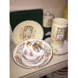Some Royal Doulton Autumn china, Minton Golden Days items and Minton plates Catalogue only, live