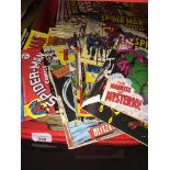 A large quantity of comics including Spiderman, Marvel, etc. Catalogue only, live bidding