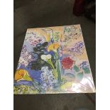 An Athena Raoul Dufy print - Le Bouquet D'Arums Catalogue only, live bidding available via our