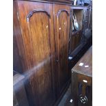 A Victorian mahogany two door wardrobe Catalogue only, live bidding available via our website, if