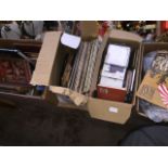 4 boxes of misc including CDs, LPs, 78's, books and magazines. Catalogue only, live bidding