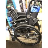 A folding wheelchair Catalogue only, live bidding available via our website, if you require P&P