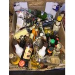 A box of alcoholic miniatures Catalogue only, live bidding available via our website, if you require