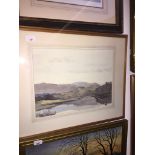 David Harrison, lakeland landscape scene, watercolour, signed lower right, 34cm x 44cm, framed and