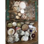 2 boxes of misc pottery Catalogue only, live bidding available via our website, if you require P&P