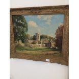 G. C. Barlow, 'Autumn Fountains Abbey', oil on board, signed lower right, 39cm x 49cm, in ornate
