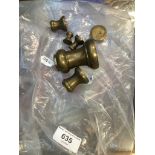 Some brass weights in a bag Please note, lots 1-1000 are not available for live bidding on the-