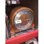 A Smith mantel clock. Please note, lots 1-1000 are not available for live bidding on the-saleroom.
