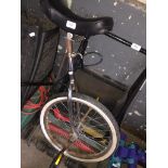 A unicycle. Please note, lots 1-1000 are not available for live bidding on the-saleroom.com, bidding