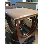 A G-Plan teak nest of tables. Please note, lots 1-1000 are not available for live bidding on the-