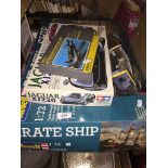 Various model kits - car, airplane and ship Please note, lots 1-1000 are not available for live