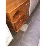 Pine dressing table and two pine bedside cabinets Please note, lots 1-1000 are not available for