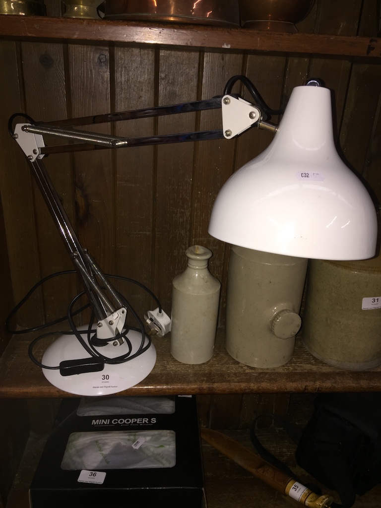 An anglepoise lamp Please note, lots 1-1000 are not available for live bidding on the-saleroom.