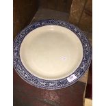 A Royal Doulton Blue & white platter Please note, lots 1-1000 are not available for live bidding