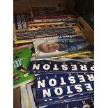 A box of football programmes and fanzines Please note, lots 1-1000 are not available for live