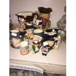 Various Royal Doulton character jugs Please note, lots 1-1000 are not available for live bidding