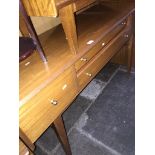 An A. Younger Ltd mid 20th century retro dressing/writing table - no mirror Please note, lots 1-1000