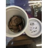 Small tub of GB coins Please note, lots 1-1000 are not available for live bidding on the-saleroom.